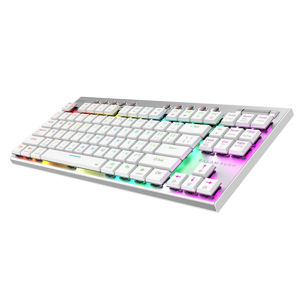 Teclado Gamer Balam Rush GK959, Blanco