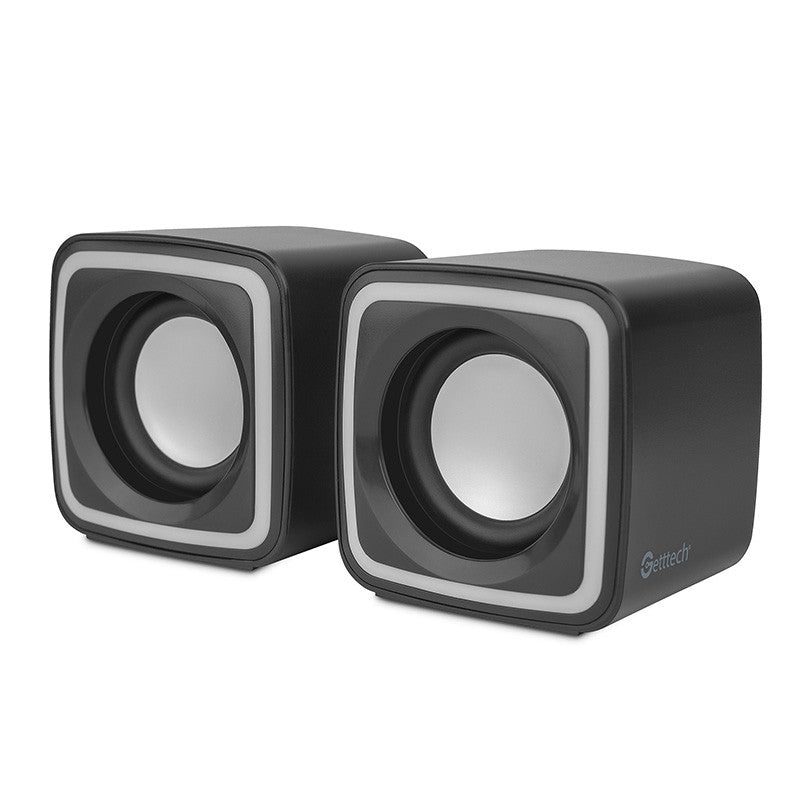 Bocinas GETTTECH GUS-ESRWR-01 LED, Negro