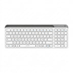 Teclado ACTECK TI747 Inalámbrico, Bluetooth 5.1/Dongle 2.4 MHz, Blanco