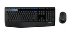 Kit Teclado y Mouse LOGITECH MK345, 1000 DPI, Negro
