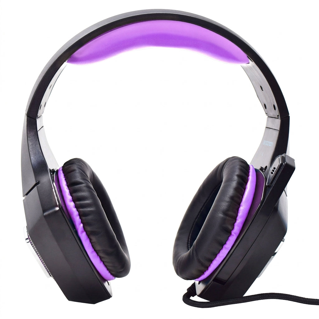 Headset Gamer NECNON NBHG-DRAGON LED, 3.5mm/USB, Rosa
