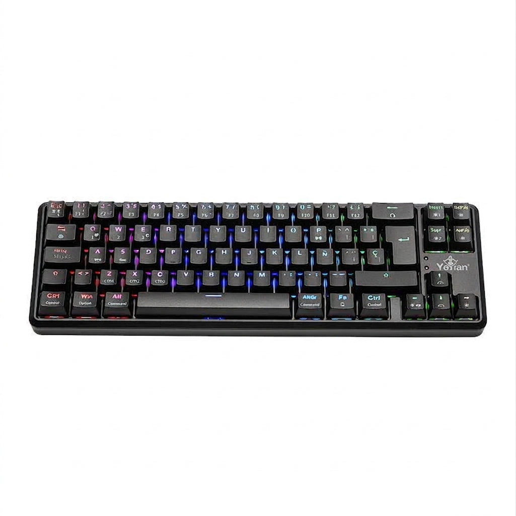Teclado Gamer Yeyian YTM-28209R LED, Negro