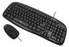 Kit Teclado y Mouse Easy Line Balance, 102 teclas, 1000 DPI, Negro