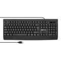 Teclado BROBOTIX 6007181, USB, Alámbrico, Negro