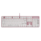 Teclado GAME FACTOR KBG400-PK-RD Mecánico Switch Red, USB, Rosa