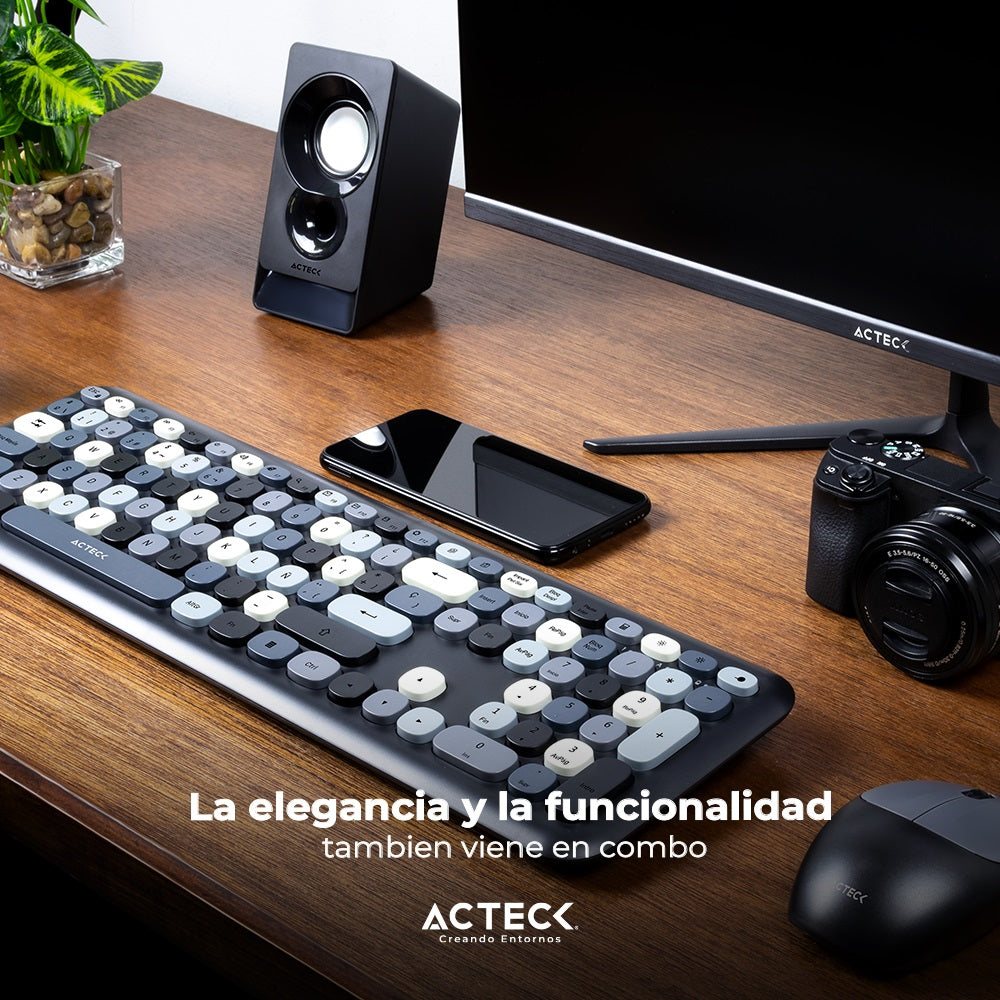 Kit Teclado y Mouse ACTECK MK475 Inalámbricos, 2.4hz