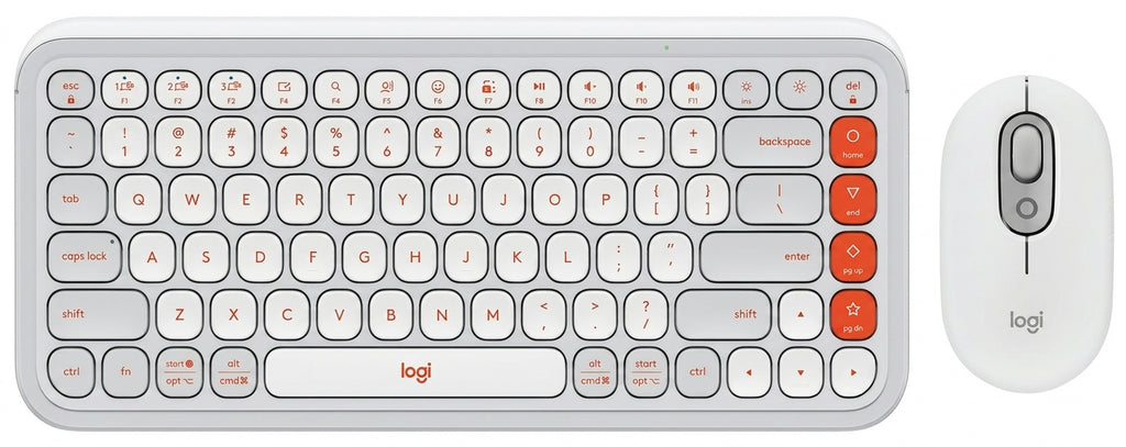 Kit Teclado y Mouse LOGITECH POP, Gris