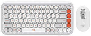 Kit Teclado y Mouse LOGITECH POP, Gris