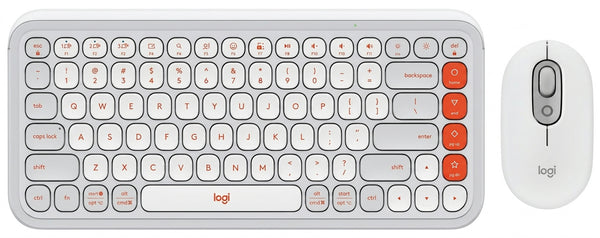 PC Gamer Kit Teclado y Mouse LOGITECH POP, Gris - México