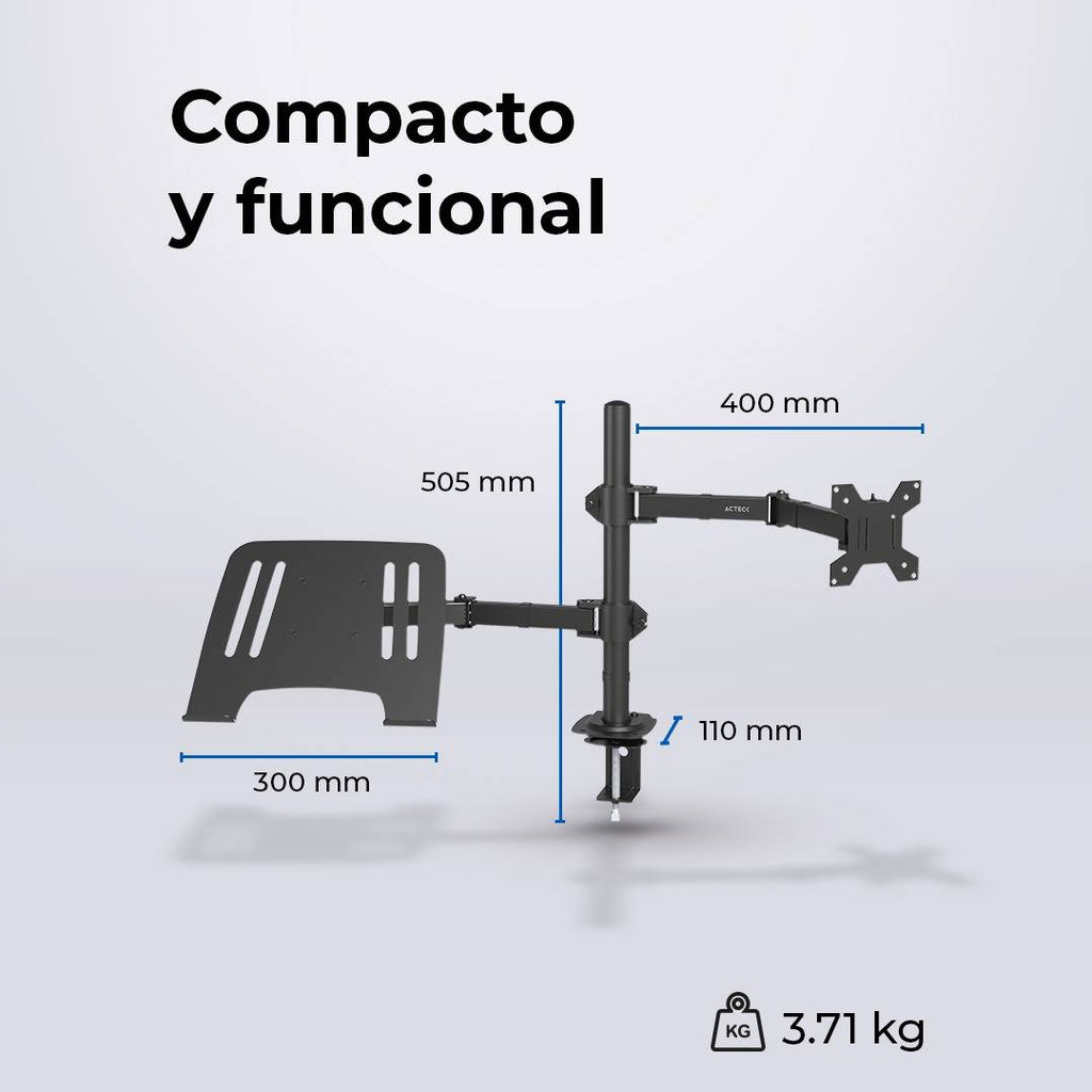 Soporte para Monitor ACTECK ENFORCE ZONE SM525, Negro