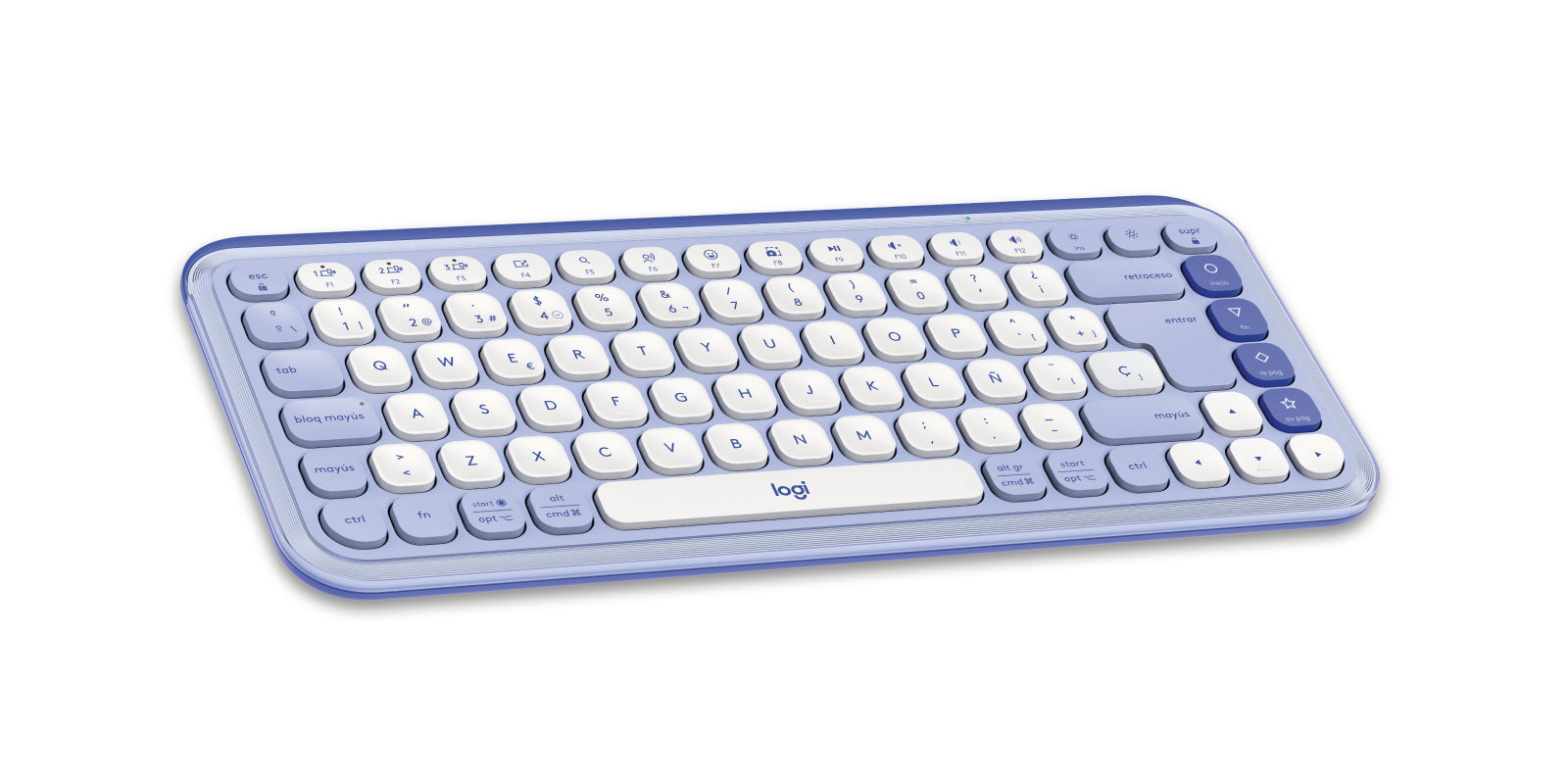 Kit Teclado y Mouse LOGITECH POP, Bluetooth, Violeta
