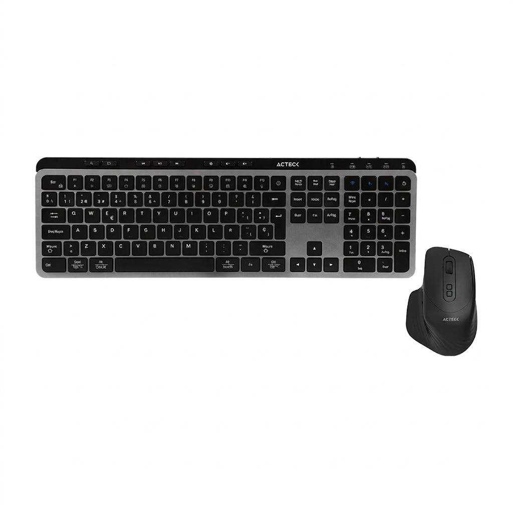Kit Teclado y Mouse ACTECK MK755 Inalámbrico, Negro