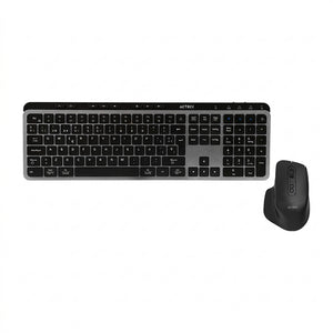 Kit Teclado y Mouse ACTECK MK755 Inalámbrico, Negro
