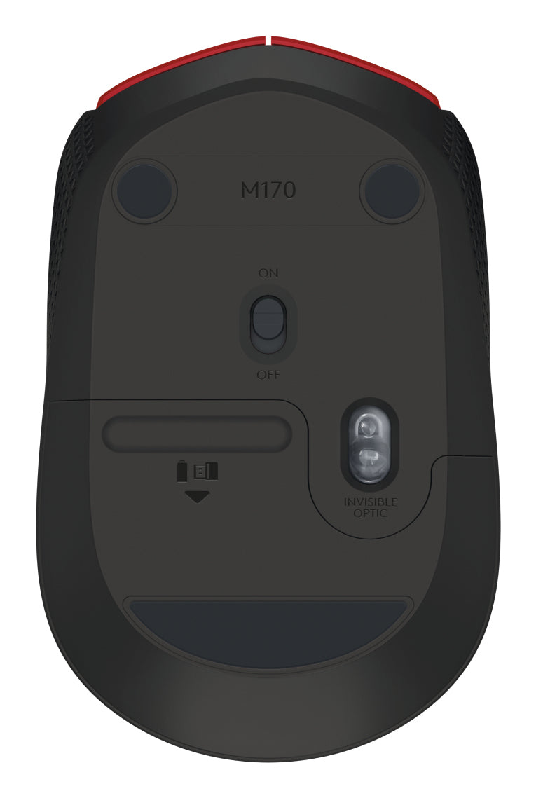 Mouse LOGITECH M170 RF inalámbrico, Rojo