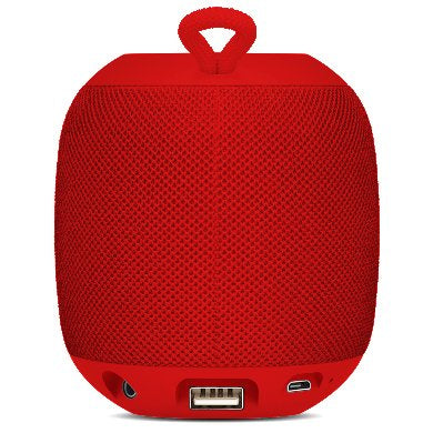 Bocinas BROBOTIX 263816 Bluetooth Inalámbrica, USB/Micro USB/3.5 mm, Rojo