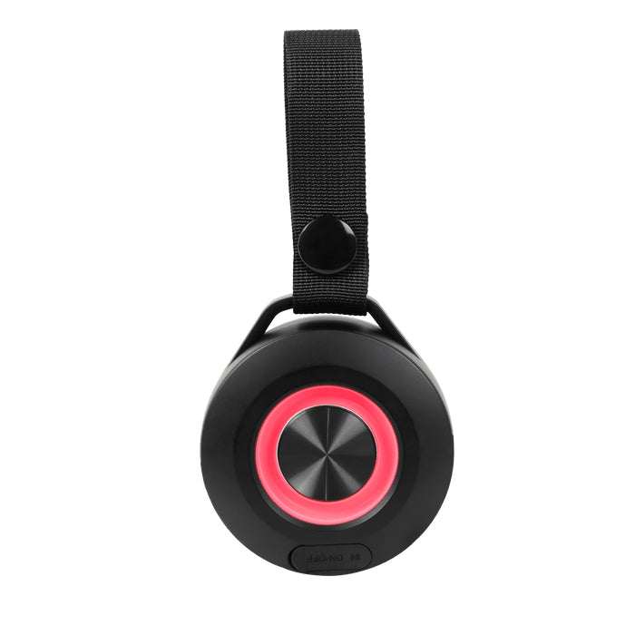 Bocinas PERFECT CHOICE PC-113089 Bluetooth Inalámbrica Portátil TWS Luz RGB, Negro