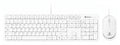 Kit Teclado y Mouse BROBOTIX 6008010, USB, Blanco