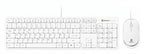 Kit Teclado y Mouse BROBOTIX 6008010, USB, Blanco