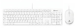 Kit Teclado y Mouse BROBOTIX 6008010, USB, Blanco