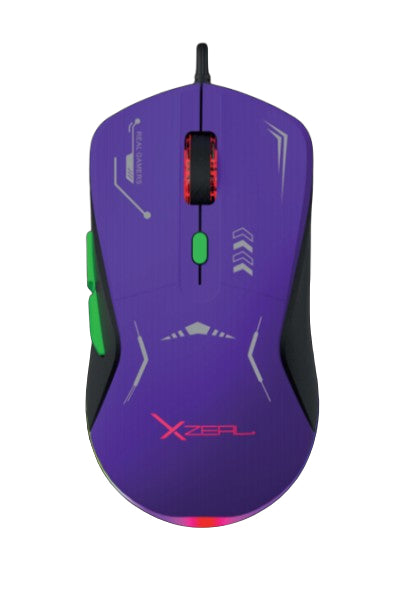 Mouse Gamer Xzeal XZPM1MV, Morado