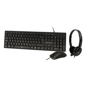 Kit Teclado y Mouse PERFECT CHOICE PC-201717, Negro