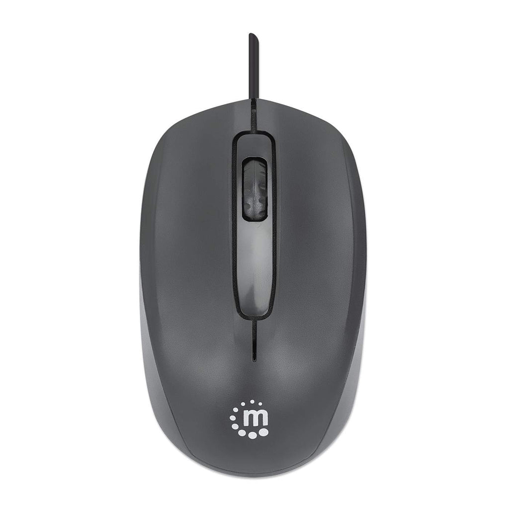 Mouse MANHATTAN 190190, USB-C, Negro