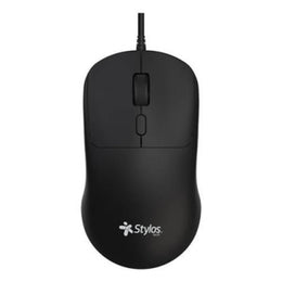 Mouse Stylos STPMOA8B USB, Negro