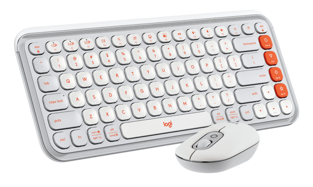 Kit Teclado y Mouse LOGITECH POP, Gris