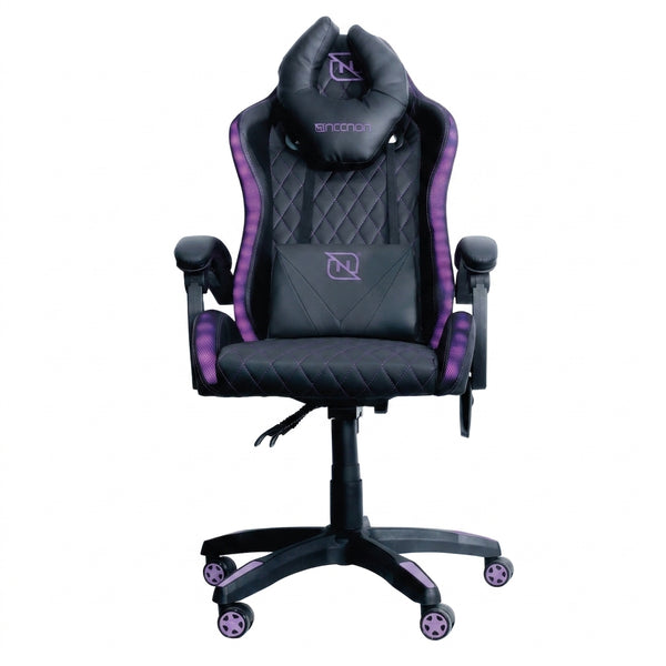 PC Gamer Silla Gamer NECNON NSG-RGB-1, Negro/Rosa - México
