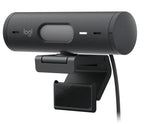 Webcam LOGITECH BRIO 500 LED, Full HD (1920 x 1080), USB-C, Grafito