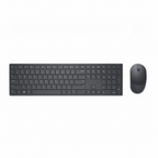 Kit Teclado y Mouse DELL KM5221WBKB-LTN TN, Negro