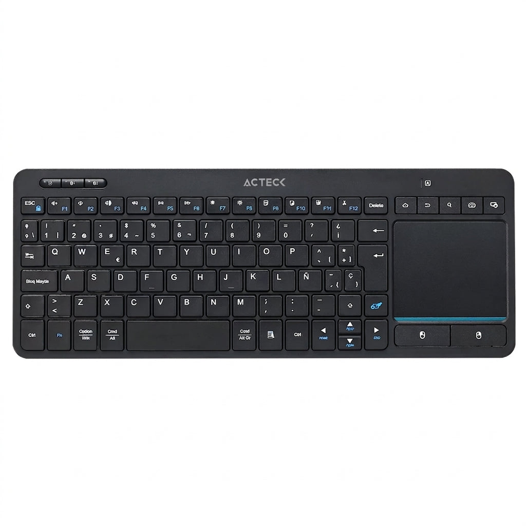Teclado ACTECK TI707 Inalámbrico, 2.4 MHz/Bluetooth, Negro