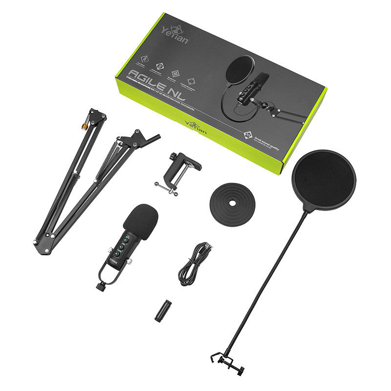 Micrófono Yeyian YSA-UCHQ-01, USB, Negro