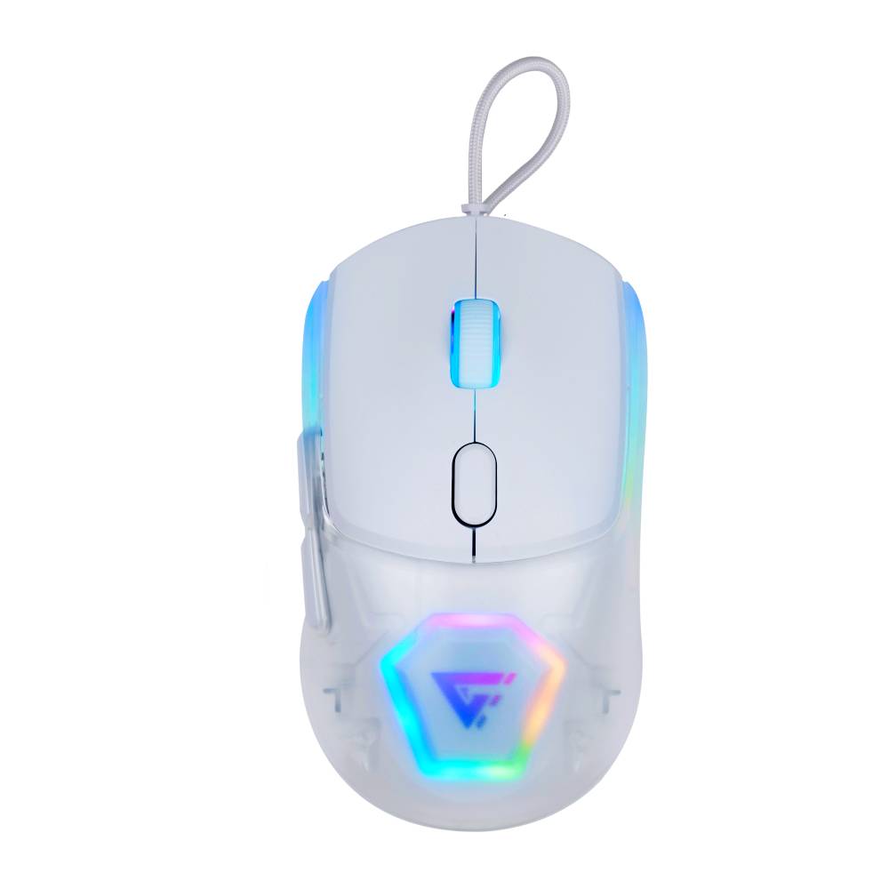 Mouse Gamer GAME FACTOR MOG530-WH, USB, Blanco