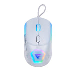 Mouse Gamer GAME FACTOR MOG530-WH, USB, Blanco