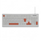 Teclado GETTTECH GGK-ESMWR-02-WH, Blanco