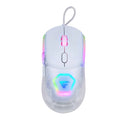 Mouse Gamer GAME FACTOR MOG530-WH, USB, Blanco