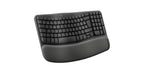 Teclado LOGITECH Wave Keys LED Curvo, Grafito