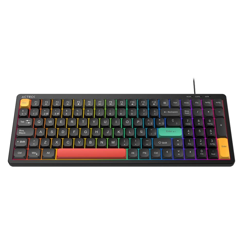 Teclado Gamer ACTECK TA780, USB-C, RGB