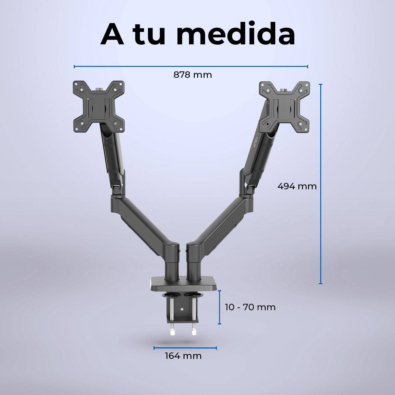 Soporte para Monitor ACTECK ENFORCE MOTION SM727, Negro