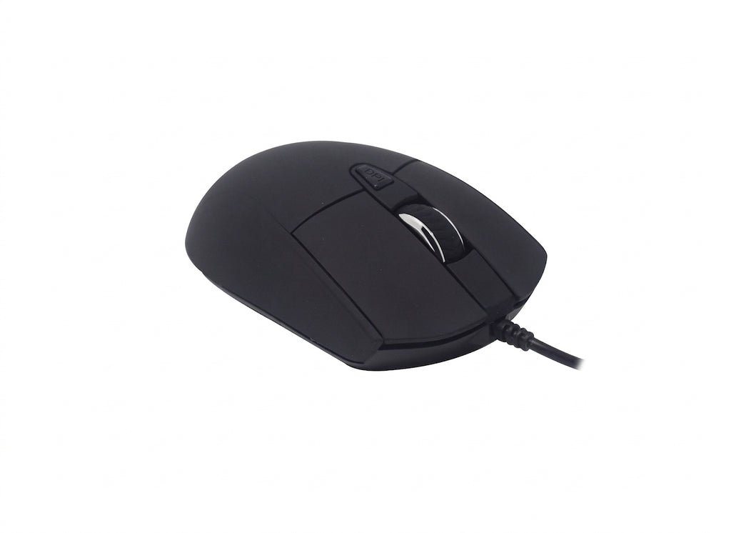 Mouse Naceb Technology NA-0115N Óptico, Alámbrico, 800 - 2400 DPI, 6 Botones, Negro