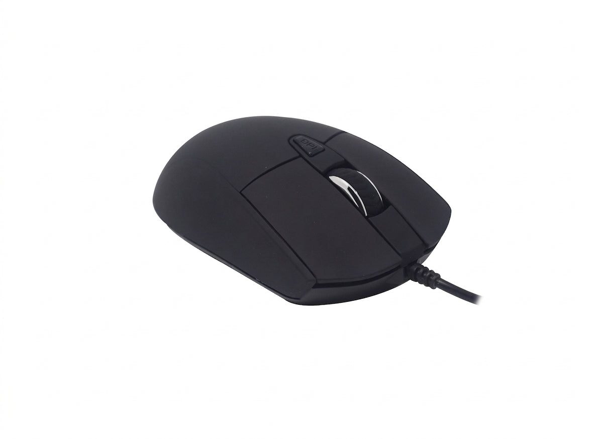Mouse Naceb Technology NA-0115N Óptico, Alámbrico, 800 - 2400 DPI, 6 Botones, Negro