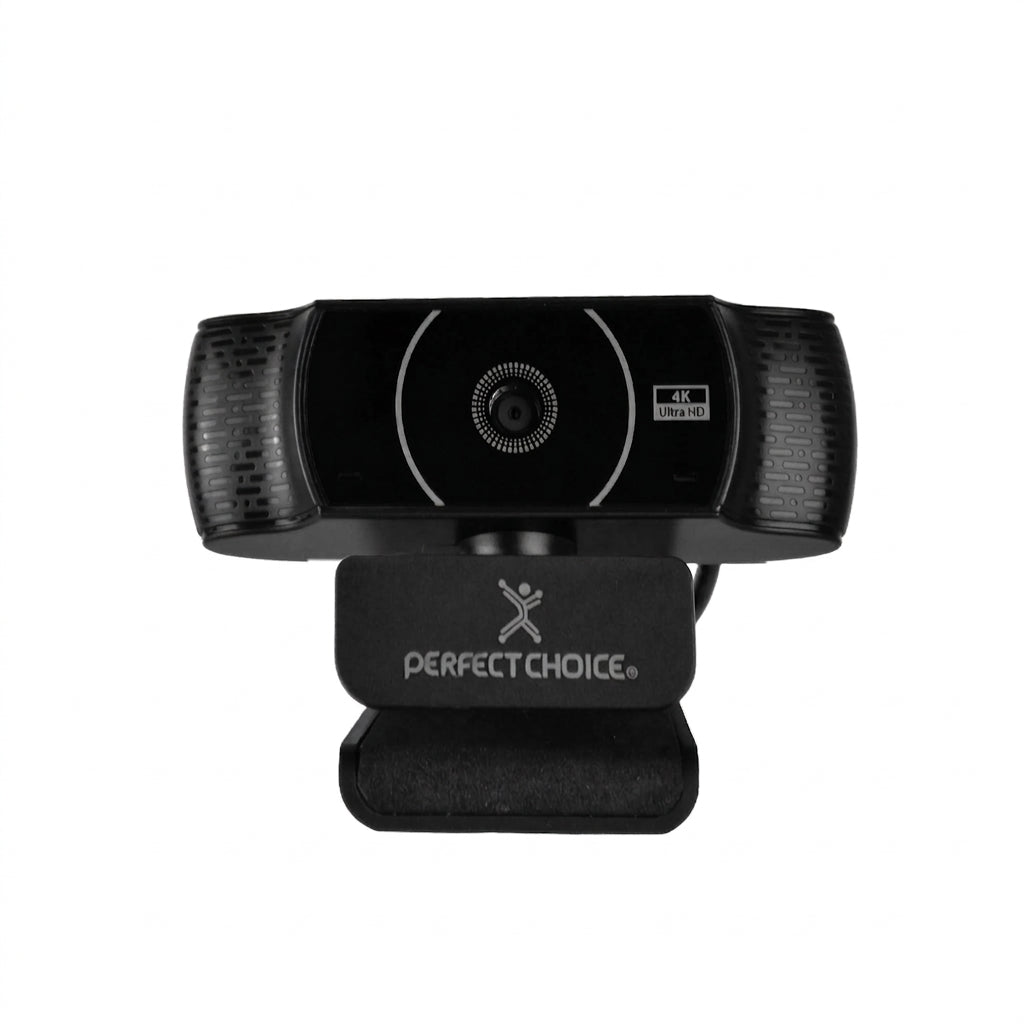 Webcam PERFECT CHOICE PC-320524, 4K 8MP, USB, Negro