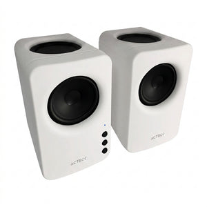 Bocinas ACTECK BS475, Bluetooth/Auxiliar, Blanco