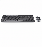 Kit Teclado y Mouse LOGITECH MK270, Negro
