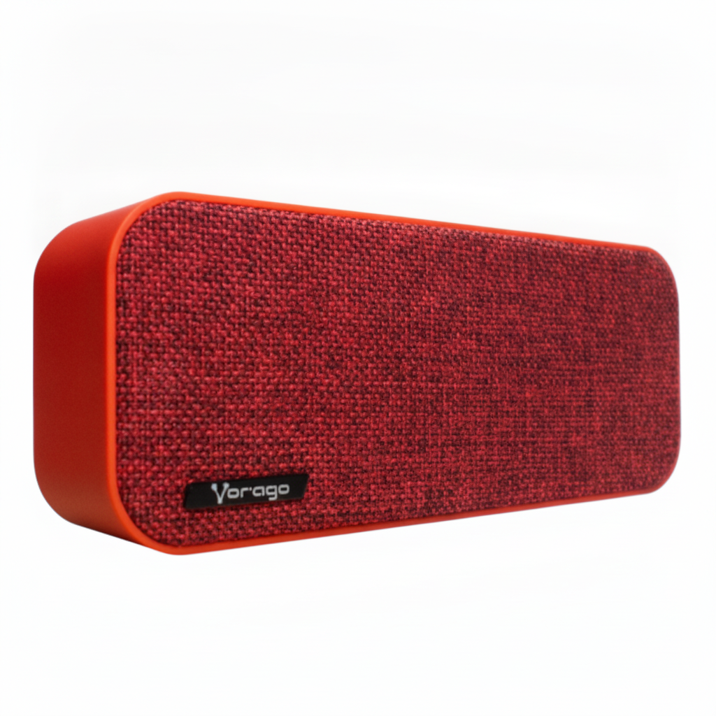 Bocina Portátil Bluetooth VORAGO BSP-150, Rojo
