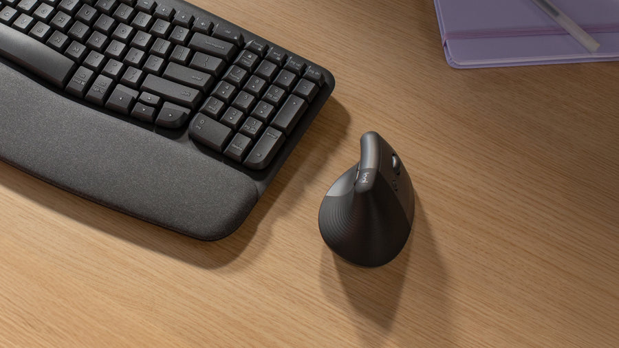 Mouse LOGITECH LIFT VERTICAL, Grafito