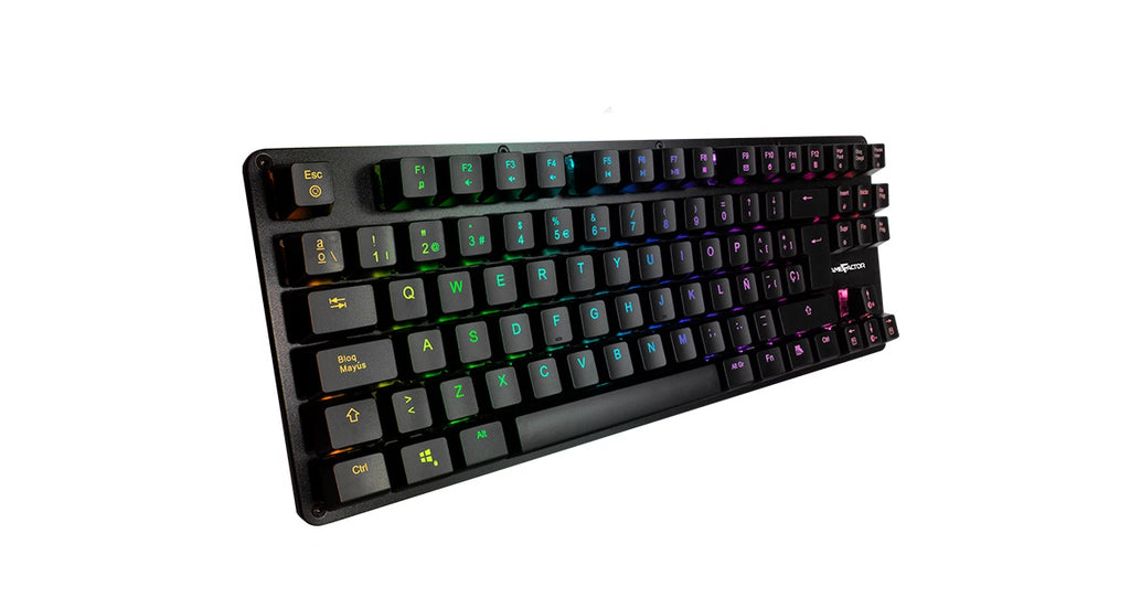 Teclado Mecánico GAME FACTOR KBG500-RD, Negro
