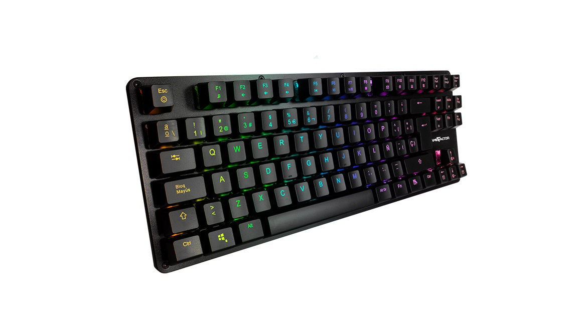 Teclado Mecánico GAME FACTOR KBG500-RD, Negro