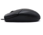 Mouse BROBOTIX 497202 Óptico, Alámbrico, USB, Negro